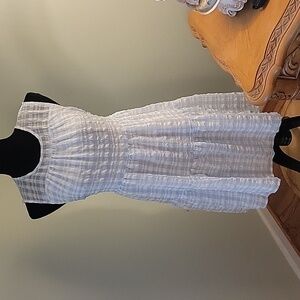 Calvin Klein gingham retro baby doll dress